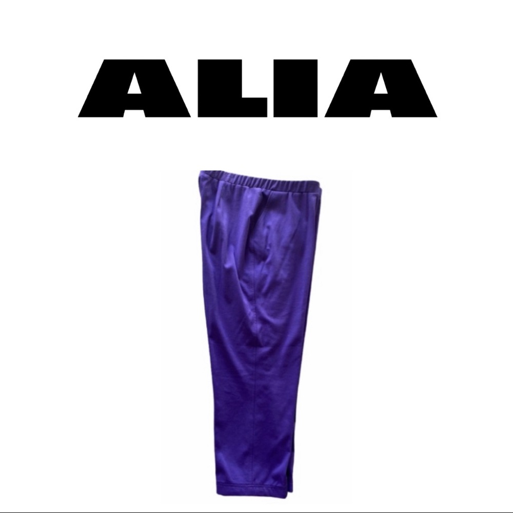 ALIA ELASTIC WAIST PANTS  W/SIDE POCKETS SIZE 16